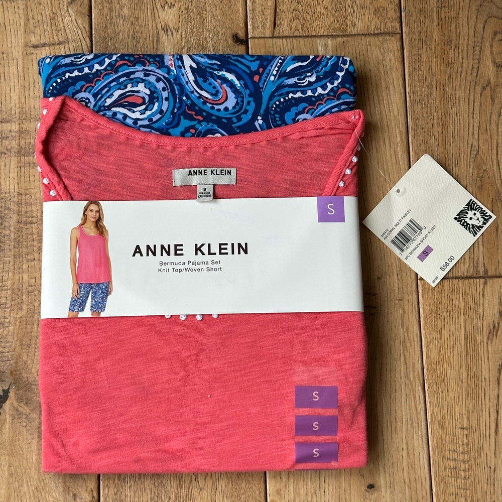 NEW Anne Klein Bermuda Pajama Set size Small - Picture 2 of 7